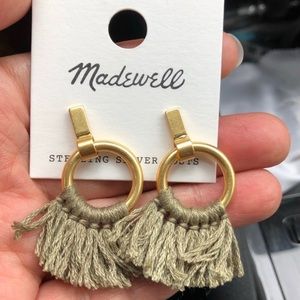 MADEWELL TASSEL HOOP EARRINGS